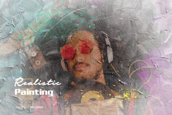 Download Realistic Painting Photo Effect Psd - Painting Collection