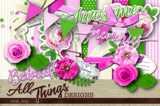 Download Coming Up Roses Digital Scrapbook Kit - Digital scrapbook Collection