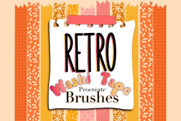 Download Procreate Washi Tape Brushes Paper Stamp - Procreate washi Collection